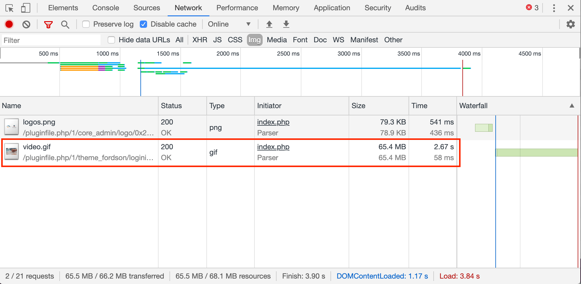 Developer Tools: Network Panel