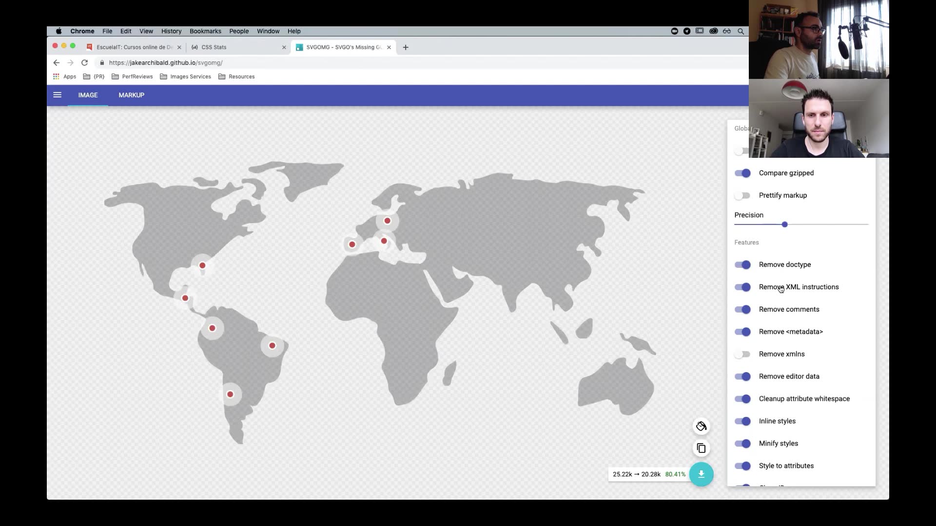 Mapa de usuarios de la web de Escuela IT