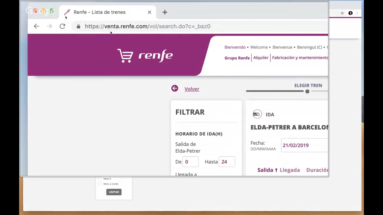 Soporte de HTTPS en venta.renfe.com